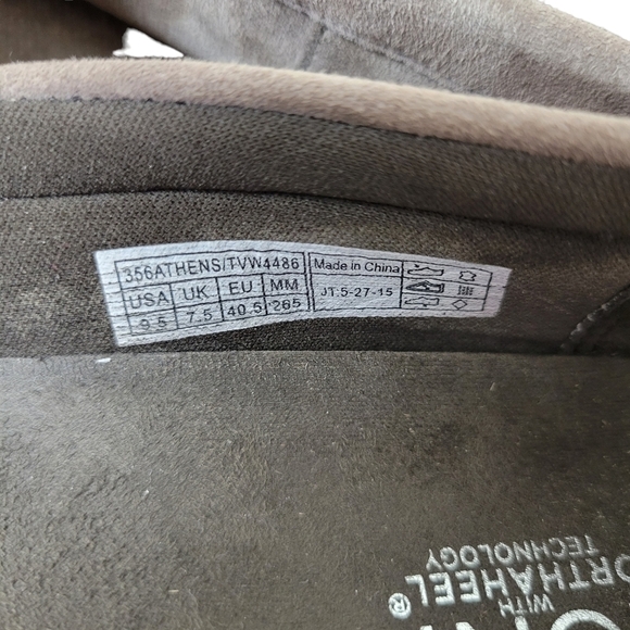 Vionic | Athens Taupe Jewel Embellished Suede Comfort Slip-On Moccasin Loafer - Picture 10 of 10